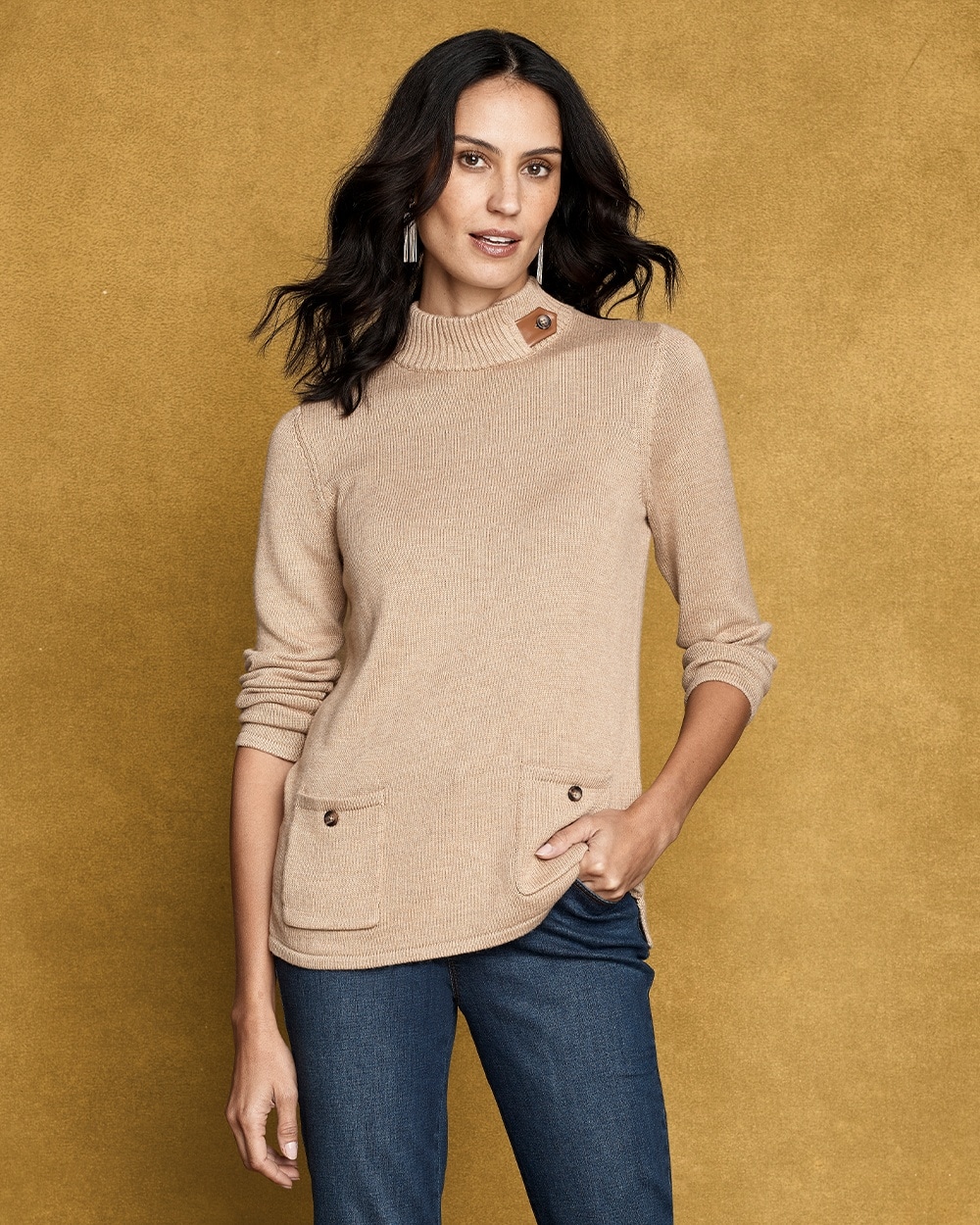Touch of Cashmere Tunic Sweater