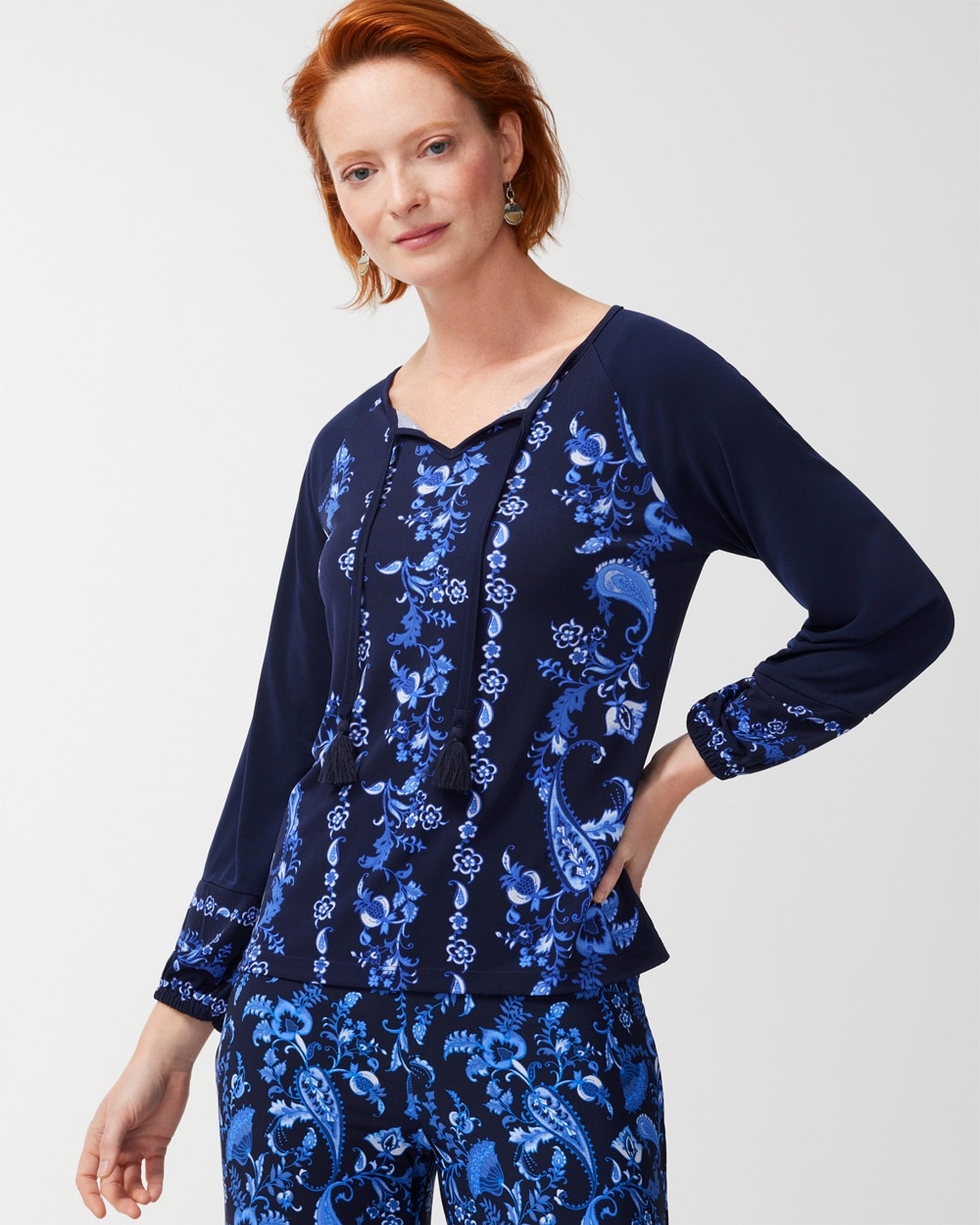 Whimsy Folklore Bishop-Sleeve Top