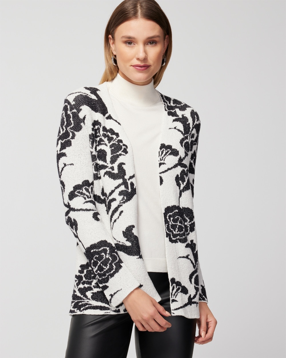 French Rose Florals Cardigan Sweater