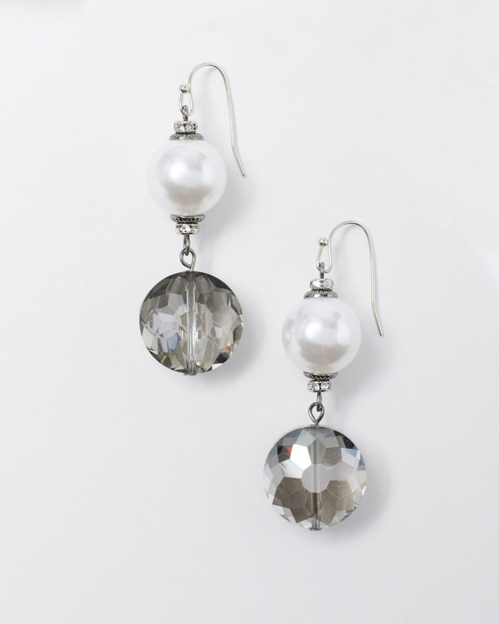 Delicate Faux Pearls Drop Earrings