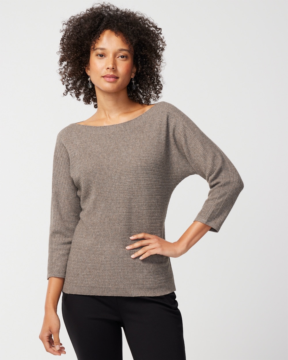 Super Soft Dolman-Sleeve Sweater