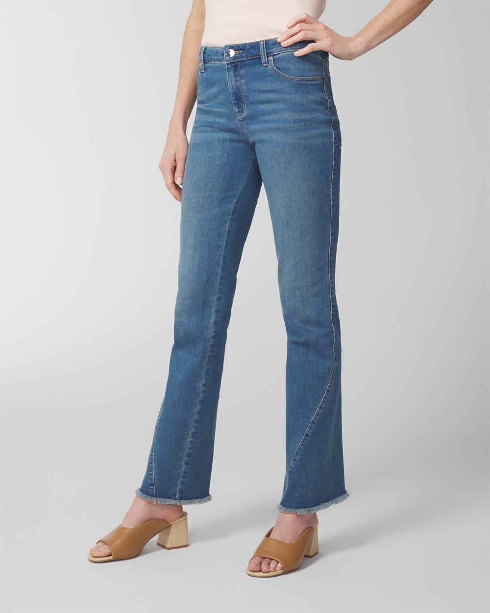 Perfect Stretch Seamed Bootcut Jeans
