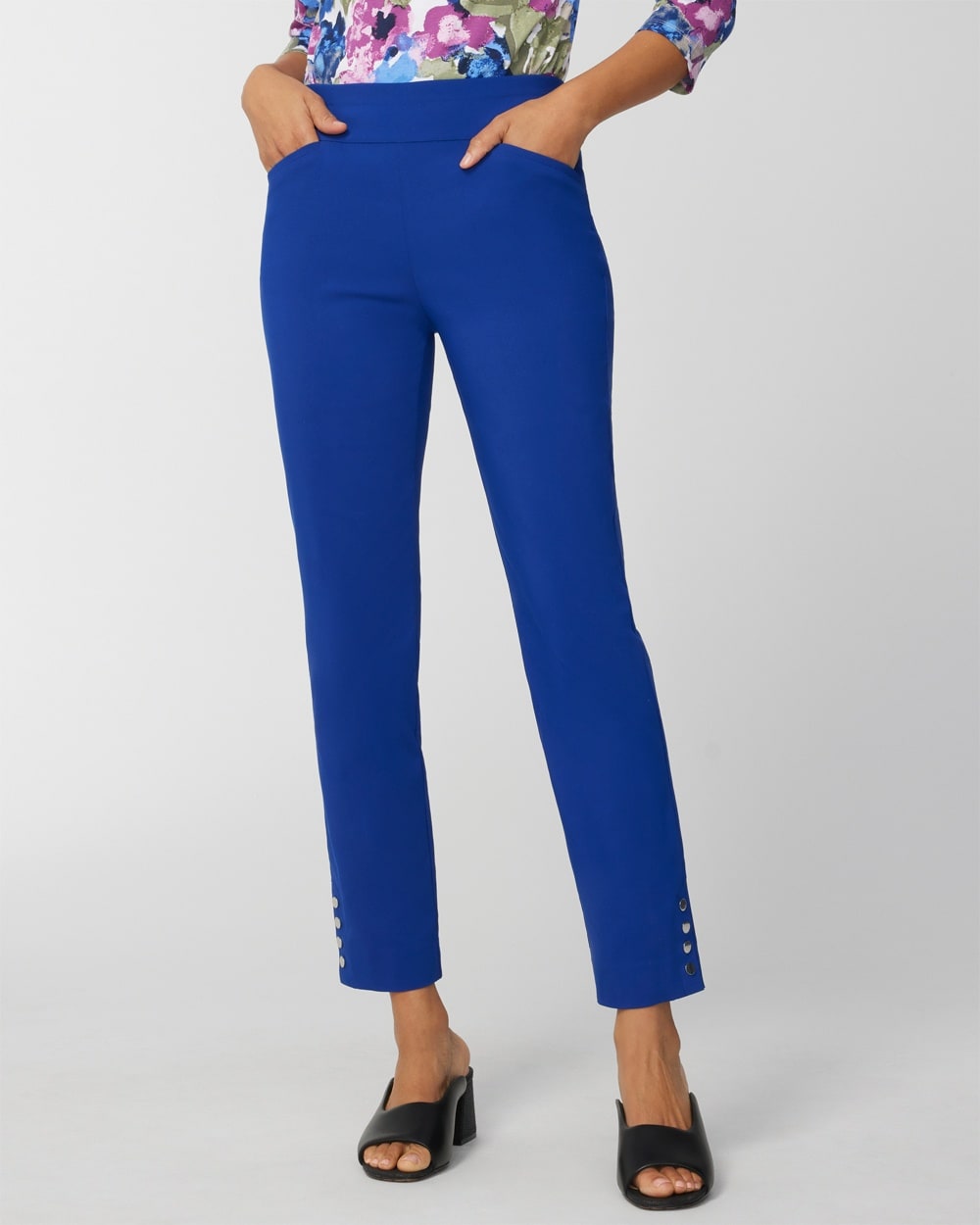 Perfect Stretch Josie Snap-Hem Slim Ankle Pants - Chico's Off The Rack -  Chico's Outlet