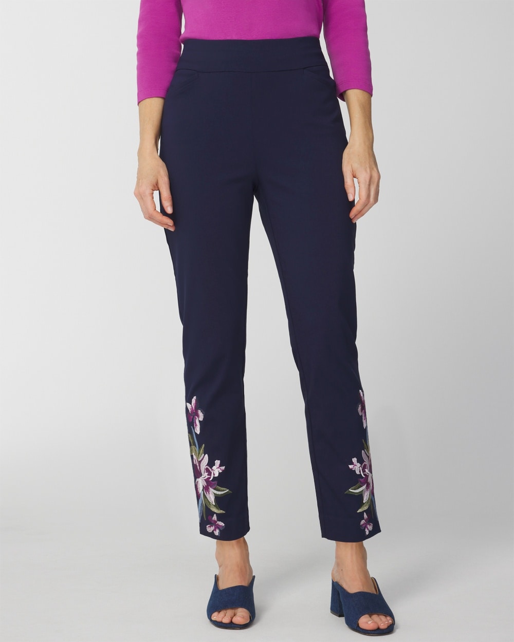 Spring Paradise Perfect Stretch Josie Slim Ankle Pants - Chico's