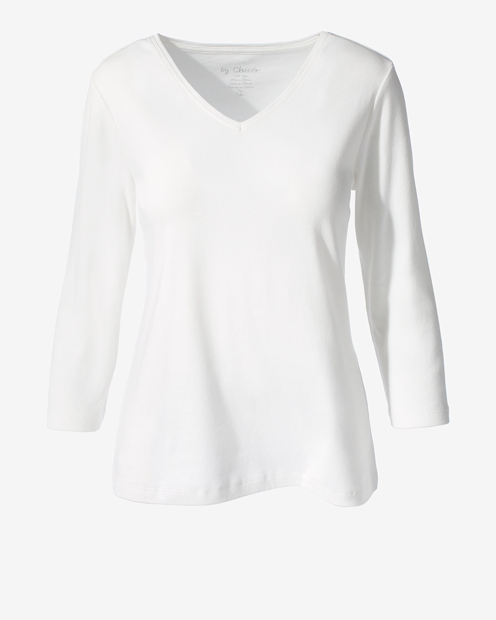 3/4-Sleeve Pullover Antique White